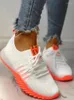 Lässige Schuhe Plattform Sneakers Frauen Schnürkanize Designerinnen Frauen atmungsaktivem Mesh Sport Chaussures Femme