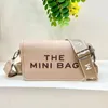 El mini bolso de diseñador de cuero Crossbody Bag The Tote Bag Mini Shoulder Bolse de cuero para mujeres Mini Black Classic Popular Street Sho 1219