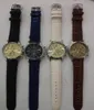 whole 50pcslot mix 4colors leather watch Leisure lovers watch WR0335511013