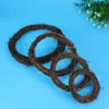 Dekorativa blommor 10st Grapevine Wreath Vine Branch Oavslutad ring Garland för DIY Craft Rattan Front Door Wall Hanging Base