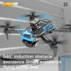 Drones 8k Mini P15 Double caméra Drone 360 degrés Flippant un clic sur Hover Aerial Photography Quadcopter For Travel Toys Gift 24416