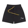 Ins mode Rhude Letter Liten broderi High Street Hip Hop Drawstring Loose Summer Casual Sports Shorts