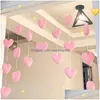 Förkläden Curtain Heart Decor Novelty Window vardagsrumsgardin Divider Sträng Heminredningar BEADSTASSEL DODER DROPLEVERIELL GARDEN DHJAX