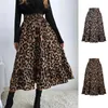 Rokken vrouwen zomer 2024 sexy luipaard print lang taille Europa poseerde lange rok losse kleding casual vestidos wsl5149