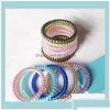 Hair Rubber Bands Hair Rubber Bands Ring Telephone Wire Cord Punk Coil Elastic Band Ties Rope Girls Headwear Accessories Scrunchies W6 Dhnka