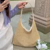 Соломенная сумка соломенная сумка для женщин дизайнерские сумки тота Rattan Boho Большой тканая верхняя ручка на плече мешков летний пляж