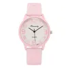 Montre-bracelets Fashion Women Silicone Quartz Regardez les dames Horloge Tendance Étudiants White Jelly regarde Cadeaux pour Girls Relogio