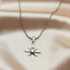Дизайнерское ожерелье восьмиугольное звезда водяной алмаз из нержавеющей стали с высококачественным звездным в стиле инстаграм аксессуары для модного ожерелья в стиле Instagram