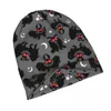 Berets Mothman Pattern Cap Cute Cryptids Hip Hop Men Women Street Skullies Beanies Hat Summer Warm Dual-use Bonnet Knitted