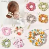 Bands de caoutchouc à cheveux avocat pêche à la pêche Srunchies Femmes Scrunchie Bands à cheveux élastiques Filles Headwear Rubber Hair Ties Transparent Ponytail Solder Y240417