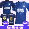 24 25 Millonarios F.C. LLINAS Mens Soccer Jerseys 2023 CASTRO VASQUEZ QUINONES GIRALDO PEREIRA VARGAS Home Football Shirts Uniforms