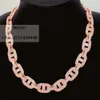 Bussdown S925 Iced Out Cuban Link VVS Moissanite Hip Hop Jewelry Pass The Diamond Test Chain Silver