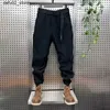 Herrbyxor Fashionabla och högkvalitativa Corduroy Pants Autumn Harem Trousers Outdoor Jogger Sports Pants Luxury Brand Herrkläder Q240417