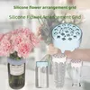 Vases Stick-on Vase Grid Silicone Flower Arrangement Floor