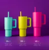 Wholesale 24oz Kids Tumbler with handle bright travel cup water bottle Stainless Steel Insulated colorful Travel Mug 0417