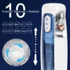 10 modes rotation masturbator télescopique pour les hommes masturbation automatique piston simulation vagin pipe adulte fournit 240417