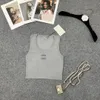 Summer Vest Slim Tees Womens T-shirt Tanks Yoga Sport T-shirts broderie Tops Short Tees Offres