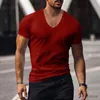 T-shirt maschile 2023 Magni da uomo Abbigliamento transfrontaliero europeo e americano Terra a Vesta Vesto V Solido T-shi