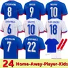 2024 Jerseys de futebol MBAPPE Jerseys francês Camavinga Kante Tchouameni Kounde Giroud Diaby Men Mulheres Camisa de futebol Kit Kit Kit de futebol Kit de futebol kit