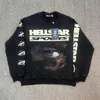 Hellstar 1:1 label thick cotton oversized couple casual fashion long sleeved T-shirt