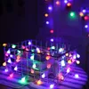 مصابيح سلسلة LED وأضواء الكرة USB Light Light String مقاومة للماء عطلات عيد الميلاد في الهواء الطلق