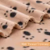 Pet Blanket Super Soft Dog with Cute Paw Print Warm Puppy Mat Bed Cover for Large Dogs Kitten Cat Small Animals 240426