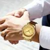 Нарученные часы Nibosi Pare Watch Men/Women Quartz Gold Watches Men Top Brand Luxury Водонепроницаемые женщины -запястья Relogio Masculino D240417