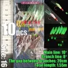 Lunker Sabiki Rigs 10pcs крючки с соленой водой приманки Luminous Glow Flash Fashskin Морская приманка Макера Песка.