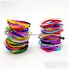 Jelly 200Pcs/Lots Sile Bracelet Wristband Cuff Bangle Boy Girl Elastic Mixed Style Jewelry Gifts Drop Delivery Bracelets Dhmze