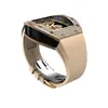 Hip Hop Mechanical Automatic Watchs Bijoux Muissanite Watch Bracelet Cuban Fine Jewelry Set pour l'homme