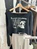 Damen T-Shirts süße Frauen ein One-Shoulder-T-Shirt Frühling Mode 2024 Damen Langarm Slim-Fit-Baumwollbasis Top