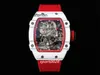 Les hommes regardent Crystal RM27-02 Top Case All-Carbone Tourbillon Fibre Sapphire Rotation rapide de cas d'allocage UU1V