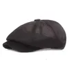 Berretti 2021 Magh Cappello ottagonale traspirante Cappello da giornale per uomini e donne Guida Beret Sun Shade Boina Painter Hat Hat Hat D240417
