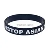 Jelly 1pc Stop Bracelet en caoutchouc de Sile Hate SILE contre la discrimination raciale bijoux bijoux Adt Taille Drop livraison bracelets dhuok