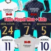 23 24 25 Bellingham Vini Jr Soccer Jerseys Mbappe Tchouameni 24 25 Football Shirt Real Madrids Camaveringa Rodrygo Modrric Camisetas Men Kids Kit Fans Fans FANS PLAYERING