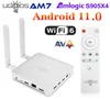 UGOOS AM7 TV Box Android 11 Amlogic S905X4 DDR4 4GB RAM 32 Go ROM PRÉPONDANCE AV1 CEC HDR WIFI6 1000M BT50 OTT 4K TVBOX4941785