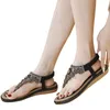 Платье обуви летняя женщина удобная мягкая подошва модные богемные пляжные сандалии элегантная мода Zapatos Mujer 2024
