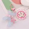 Keychains creatieve kleurrijke ballon dierensleutel keten kawaii acryl tulpen jelly honden hanger slijtage tas hangende sieraden accessoire