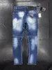 DSQ Phantom Turtle Men Men's Jeans Mens Designer Jeans Jeans Strained Musticed Guy Guy Coreal Hole Fashion Mass