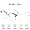 Zonnebrillen Frames Firada Fashion Ultra Light Anti Blue Glazen Retro comfortabele Titanium brillen Recept Lovebril frame Men 122634Y