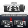 LED Digital Alarm Table Clocks Desk Clock Projection Tak med tidstemperatur Display Backlight Snooze For Home Bedroom 230531