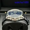 Code de montre de bracelet Suisse AP 11.59 Série 26393BC Platinum Blue Plate Chronograph Mens Fashion Leisure Business Sports Machinerie Sports Watch Transparent