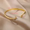 Braccialetti di serpenti per bracciale per donne ragazze vintage oro oro oro inossidabile bracciale in acciaio inossidabile braccialetti di lusso di braccialetti Pulseras Mujerl240417