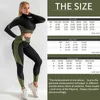 Traccettaci da donna Donne 2/3pcs senza soluzione di continuità set di gambe per le tute per abbigliamento da yoga e il reggiseno sportivo elastico Fitnessl2403