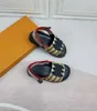 Kids Sandalen Hoogwaardige Girl Slippers Multicolor Stripe Child Casual Shoes Children's Size 26-35