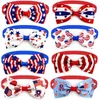 Appareils pour chiens 50pcs American Independence Day Bows 4 juillet