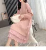 Casual Dresses Autumn And Winter Sweater Women's Mid-Length Over-The-Knee Loose-Fitting Outerwear Thickened Knitted