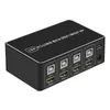 2024 4 Port KVM Switcher Monitor 4K Connector HDMI CONBATIC USB Flight TV Box Displayport Hub Mouse Mouse For 4 Port KVM Switcher