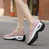 Scarpe casual Donne Donne che camminano con sneaker calze alla moda trasparente comoda cuscino d'aria slip-on esterno