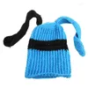 Berets Balaclava Long Ear Hat Skullies Beanie Leuke oren hoeden haakhaak gebreide voor vrouwen warme petten dropship